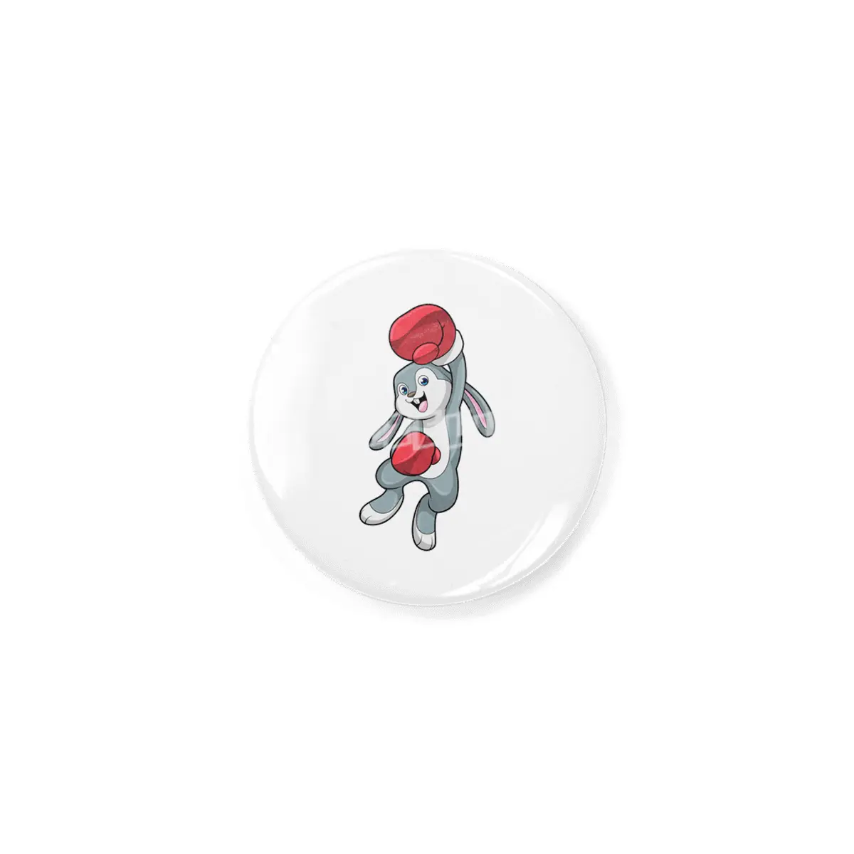 Rabbit at Boxing with Boxing gloves Rozet