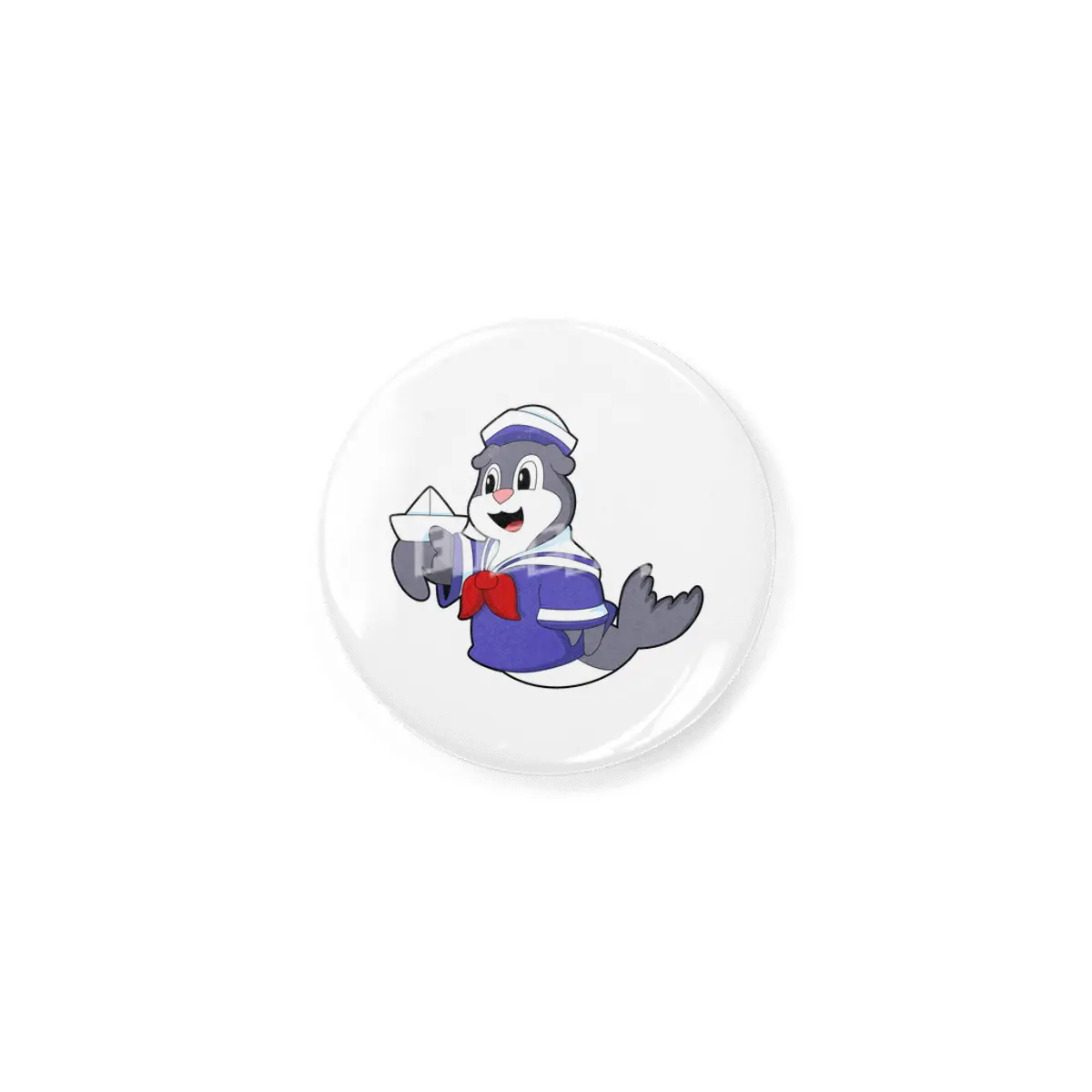 Seal as Sailor with Boat Rozet
