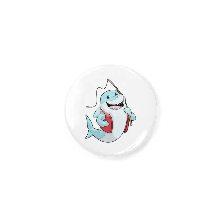 Shark at Fishing with Fishing rod Rozet