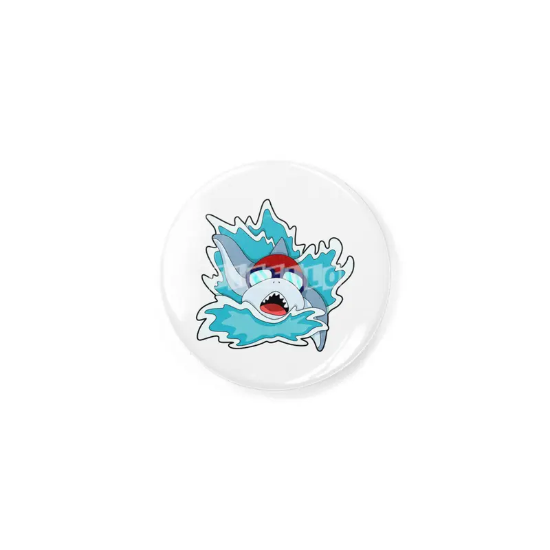 Shark at Swimming with Swimming goggles Rozet