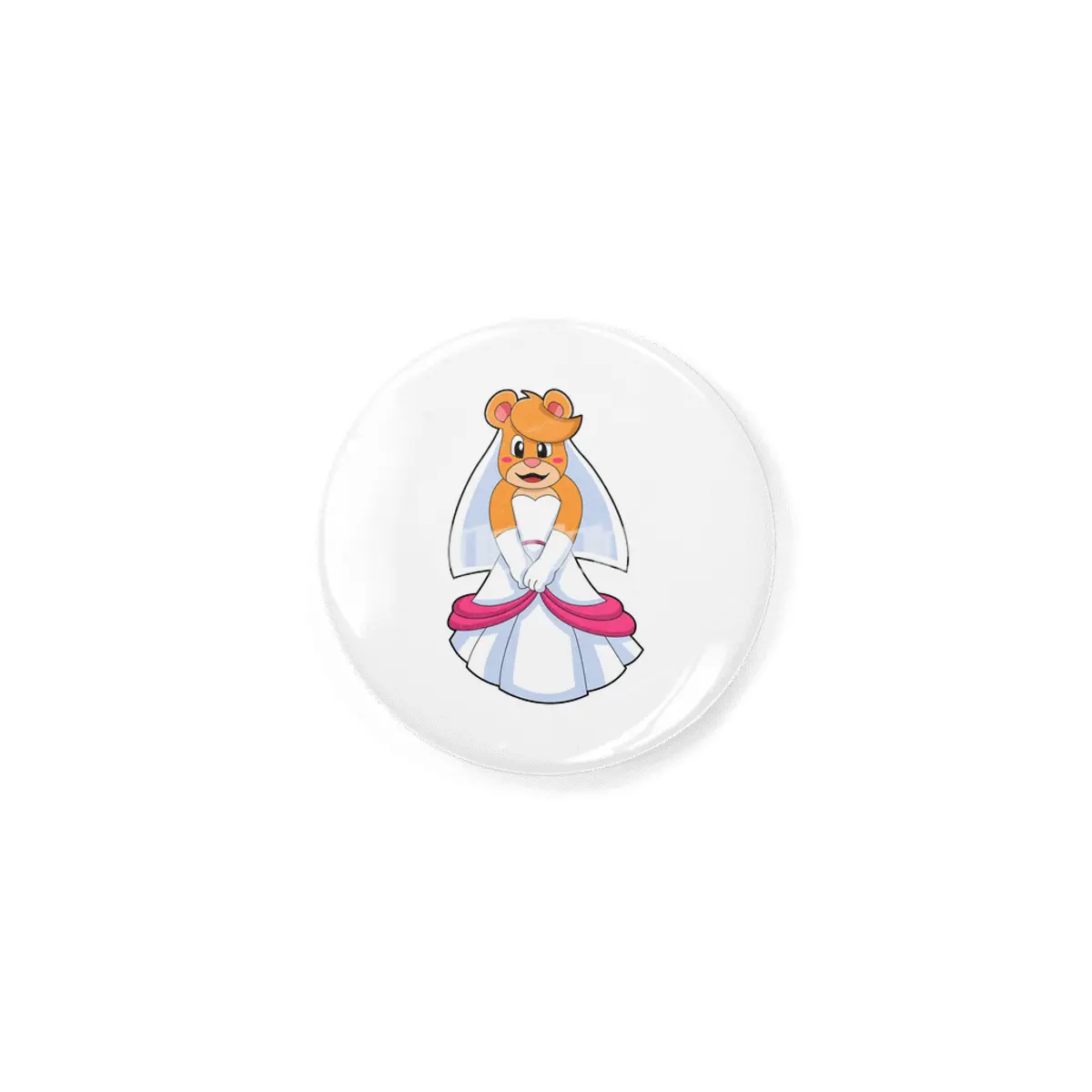 Bear with Wedding dress & Veil Rozet