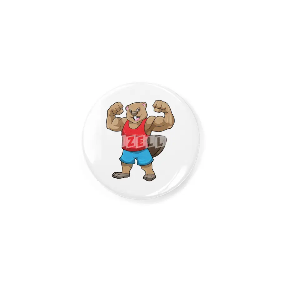 Beaver as Bodybuilder with big Upper arms Rozet