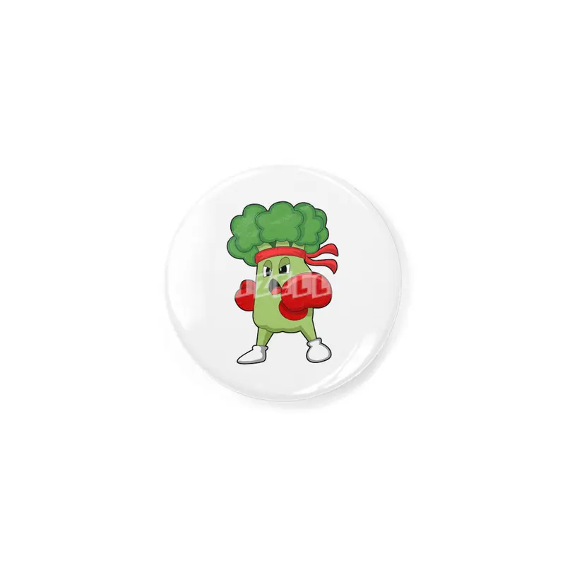 Broccoli at Boxing with Boxing gloves Rozet