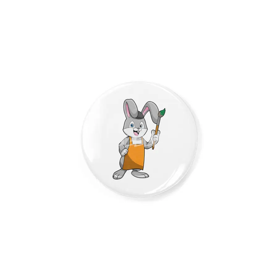 Bunny as Painter with Paint brush Rozet