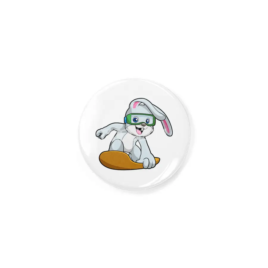 Bunny as Snowboarder with Snowboard Rozet