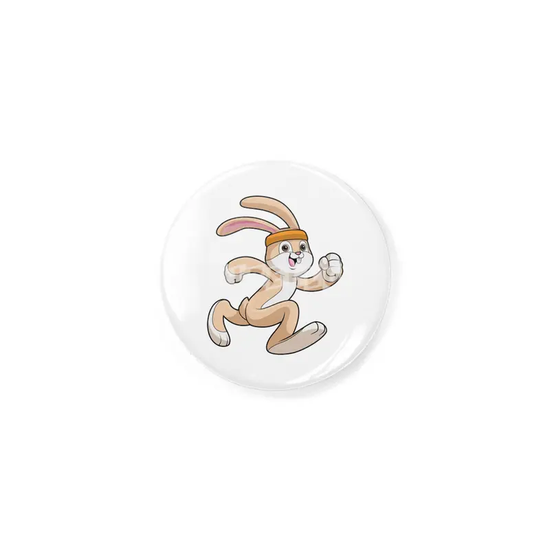Bunny at Running with Headband Rozet