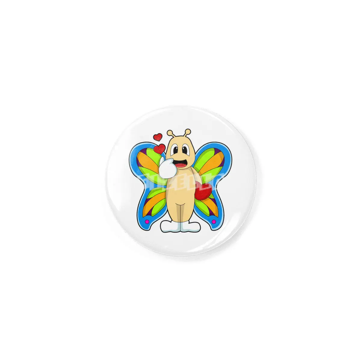 Butterfly with Heart Rozet