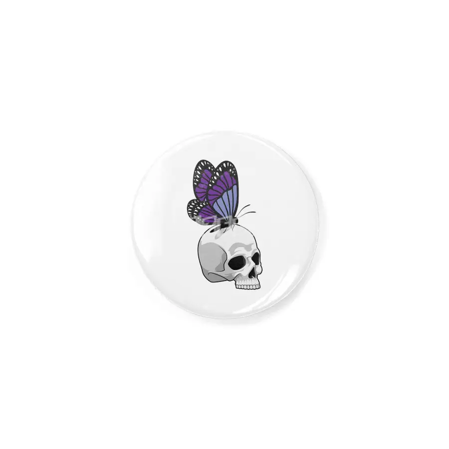 Butterfly with Skull Rozet
