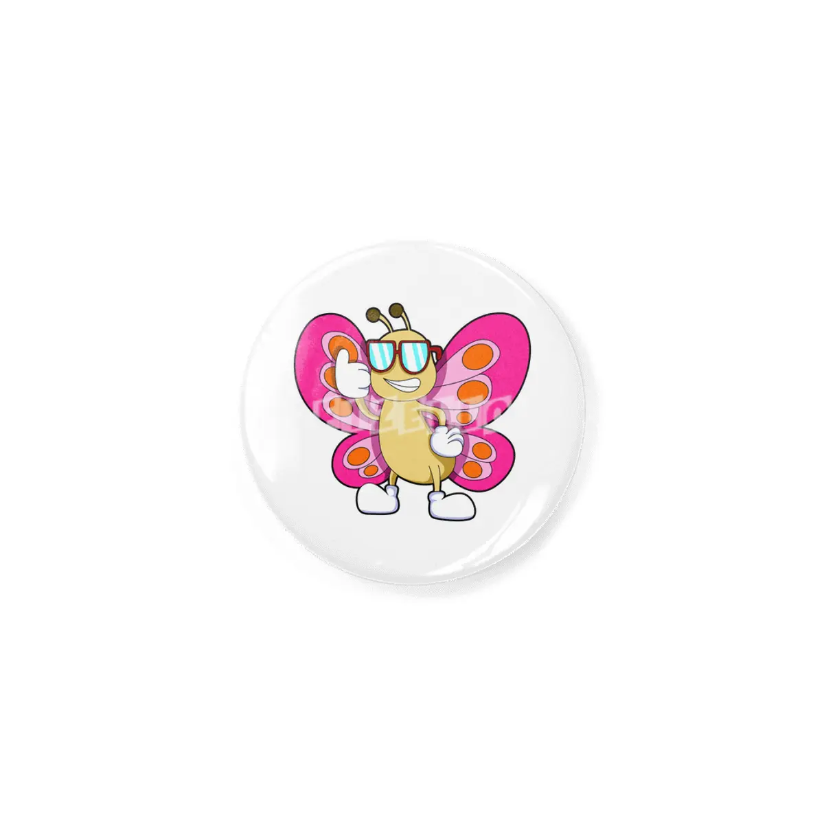 Butterfly with Sunglasses Rozet