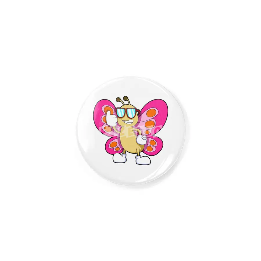 Butterfly with Sunglasses Rozet