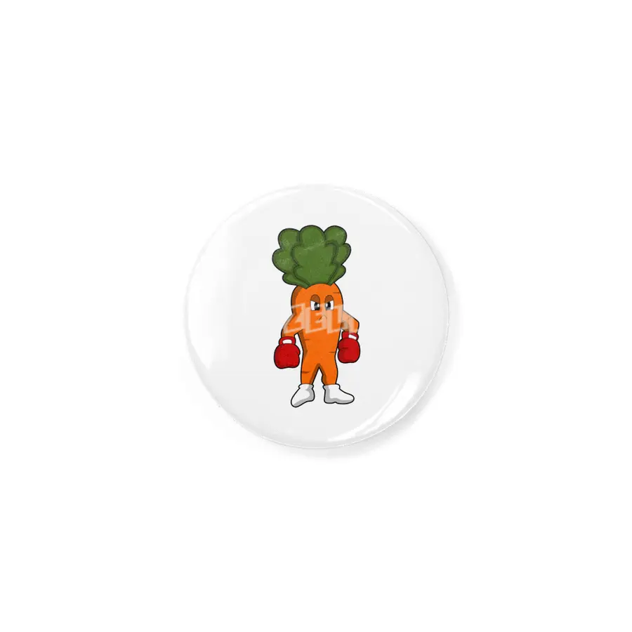 Carrot as Boxer with Boxing gloves Rozet