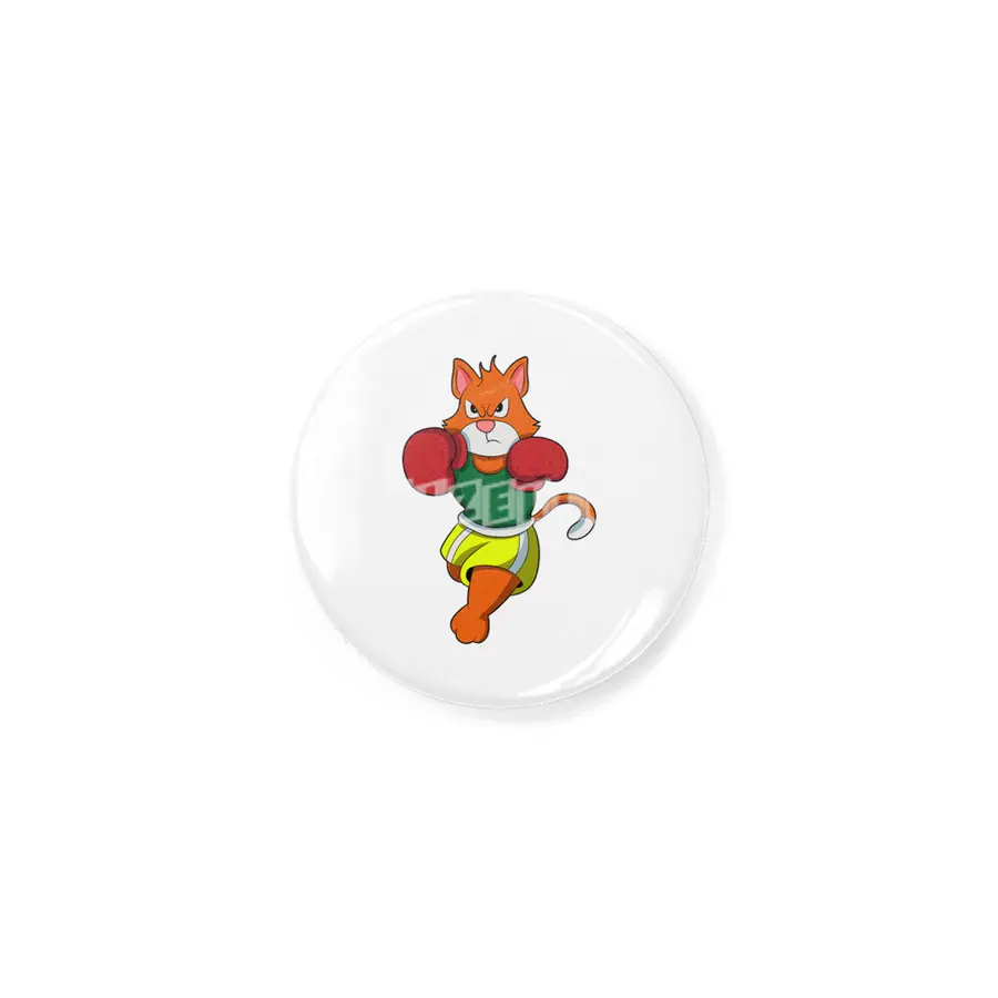 Cat as Boxer with Boxing gloves Rozet