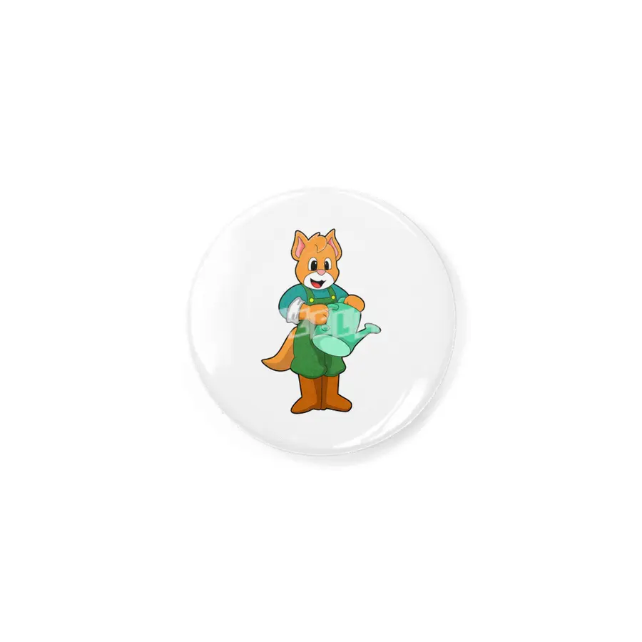Cat as Farmer with Watering can Rozet