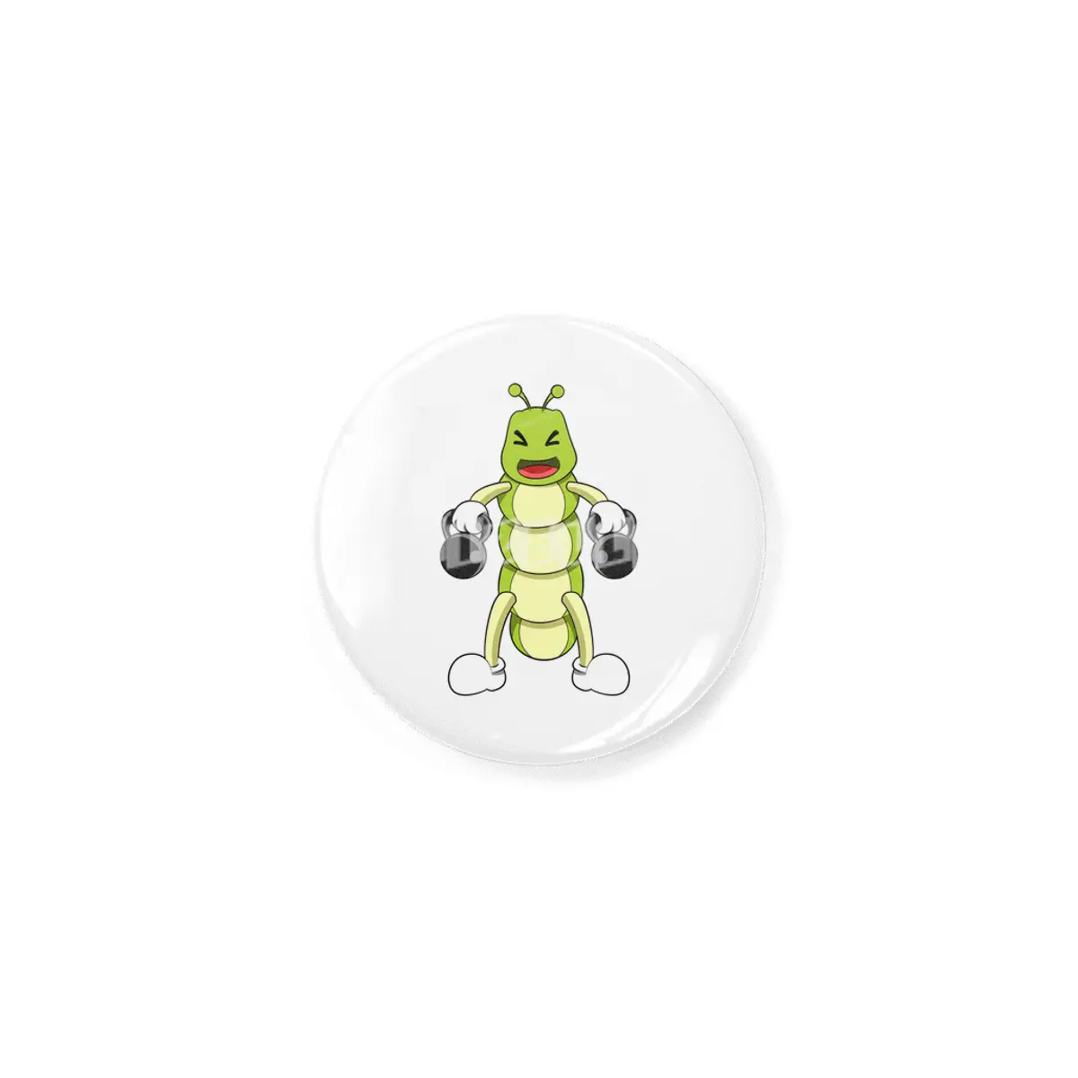 Caterpillar at Bodybuilding with Dumbbells Rozet