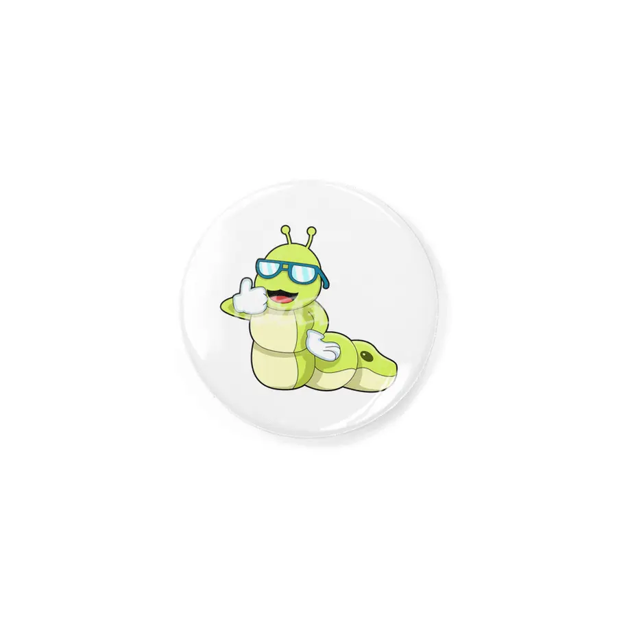 Caterpillar with Glasses Rozet