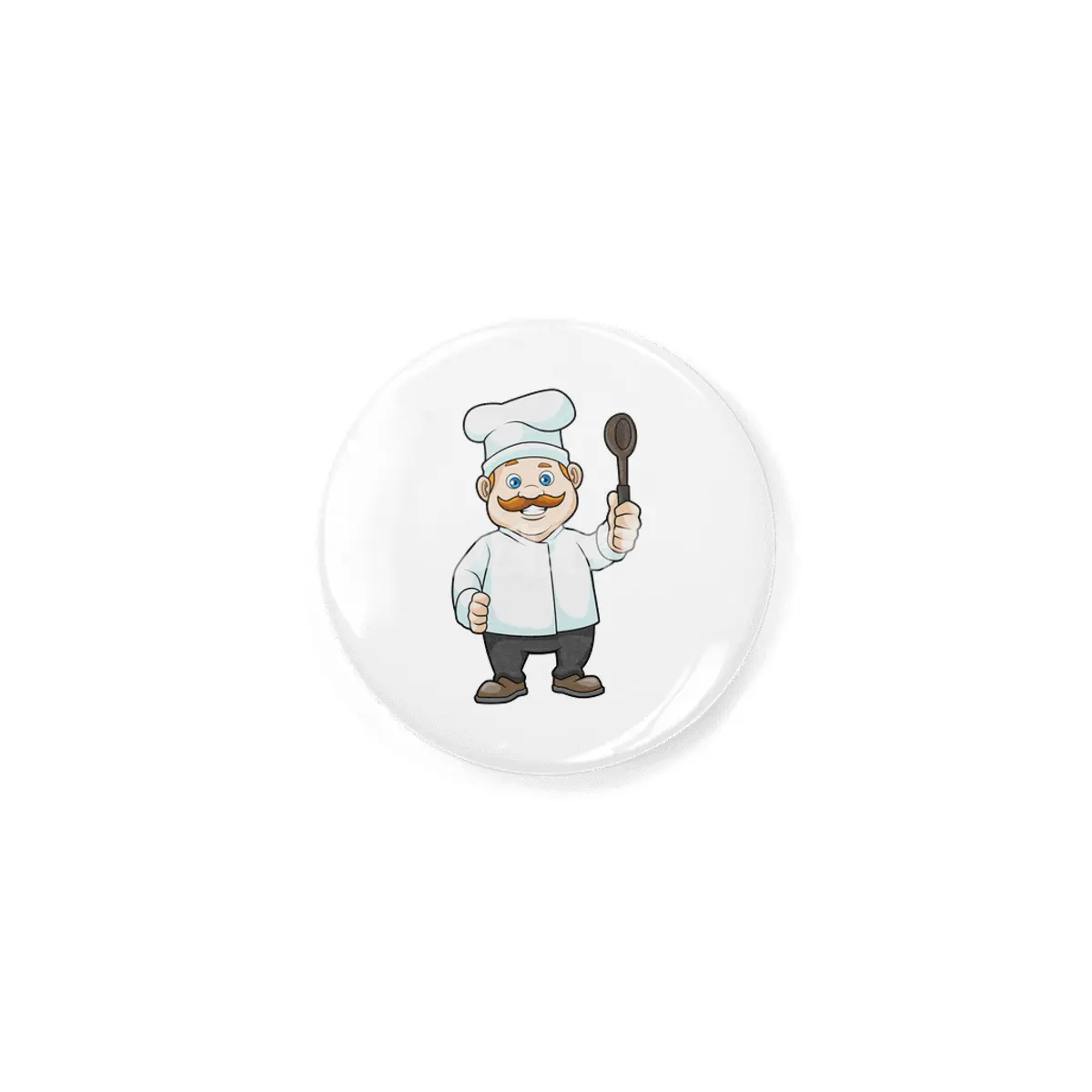 Chef with Chef's hat & Soup spoon Rozet