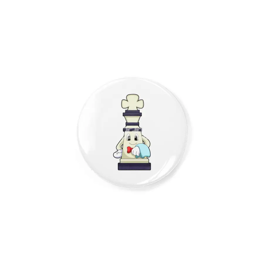 Chess piece King as Waiter with Towel Rozet