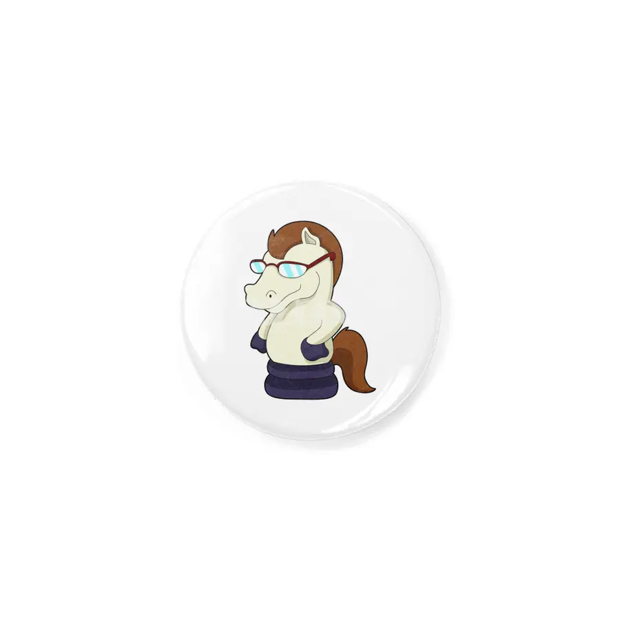 Chess piece Knight as Horse with Sunglasses Rozet