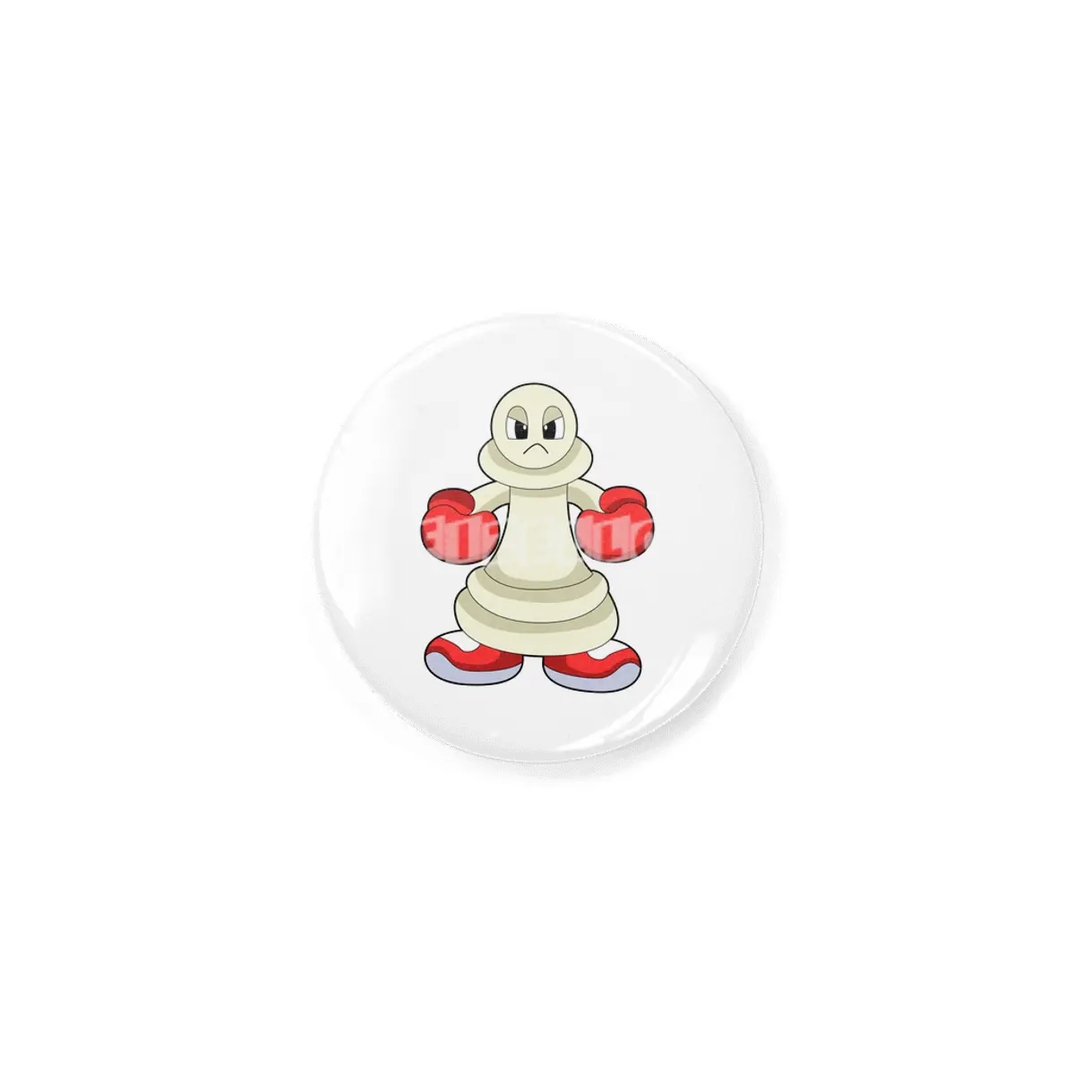 Chess piece Pawn as Boxer with Boxing gloves Rozet