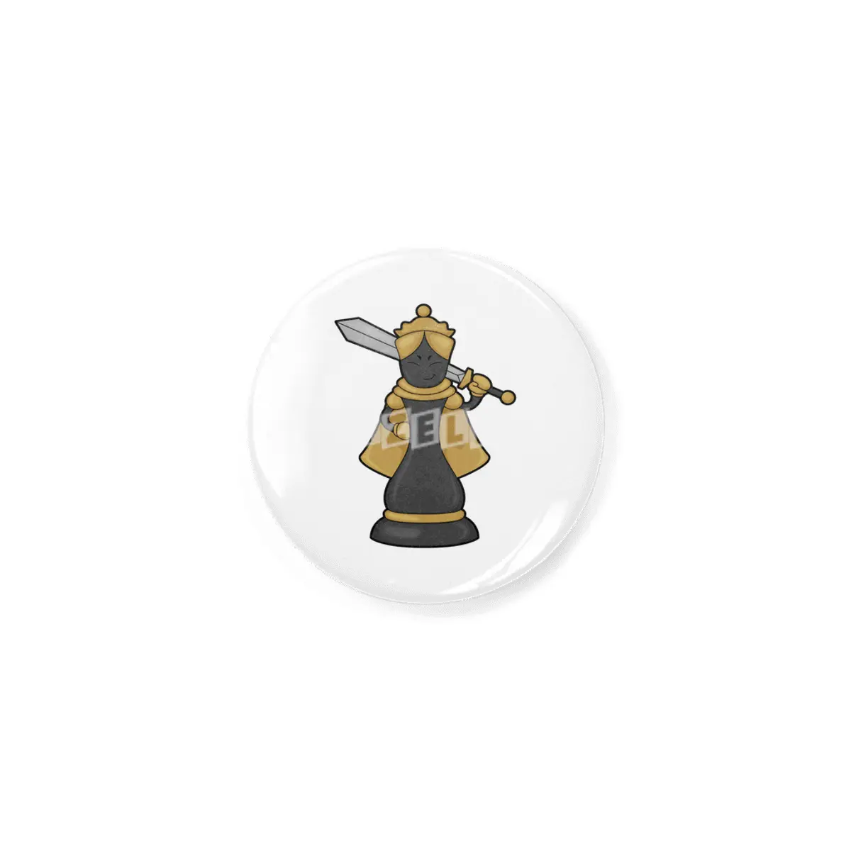 Chess piece Queen at Chess with Sword Rozet
