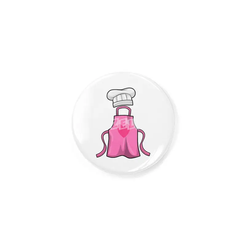 Cooking apron and Cooking hat with Heart Rozet