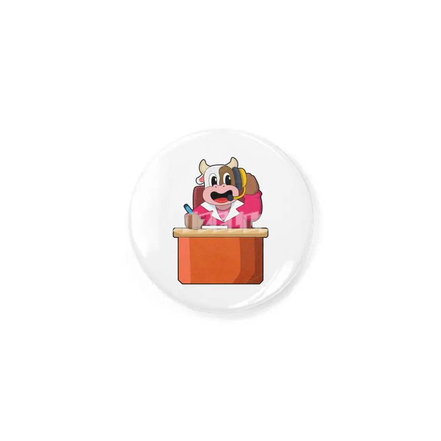 Cow as Secretary with Table Rozet