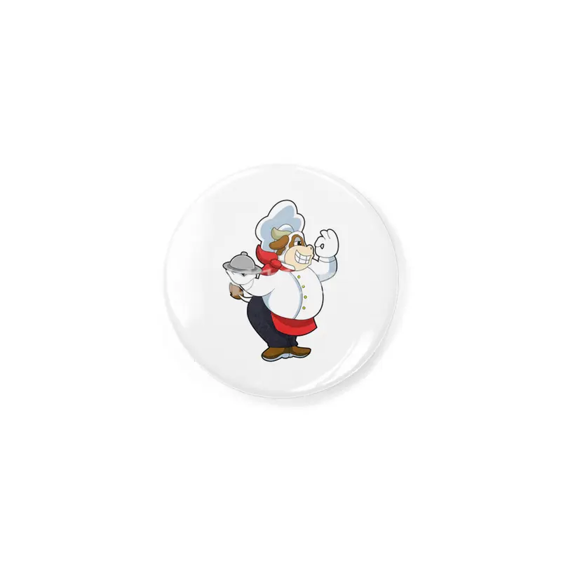 Cow as Waiter with Serving plate Rozet