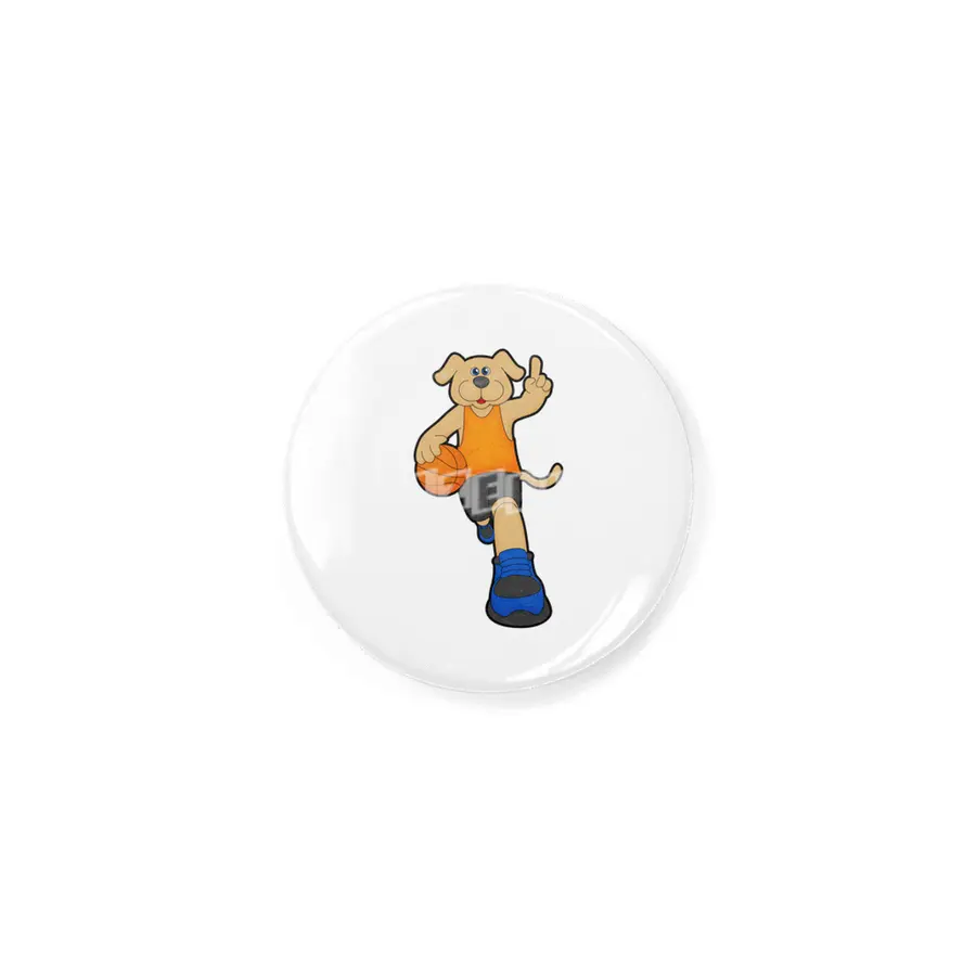 Dog as Basketball player with Basketball Rozet