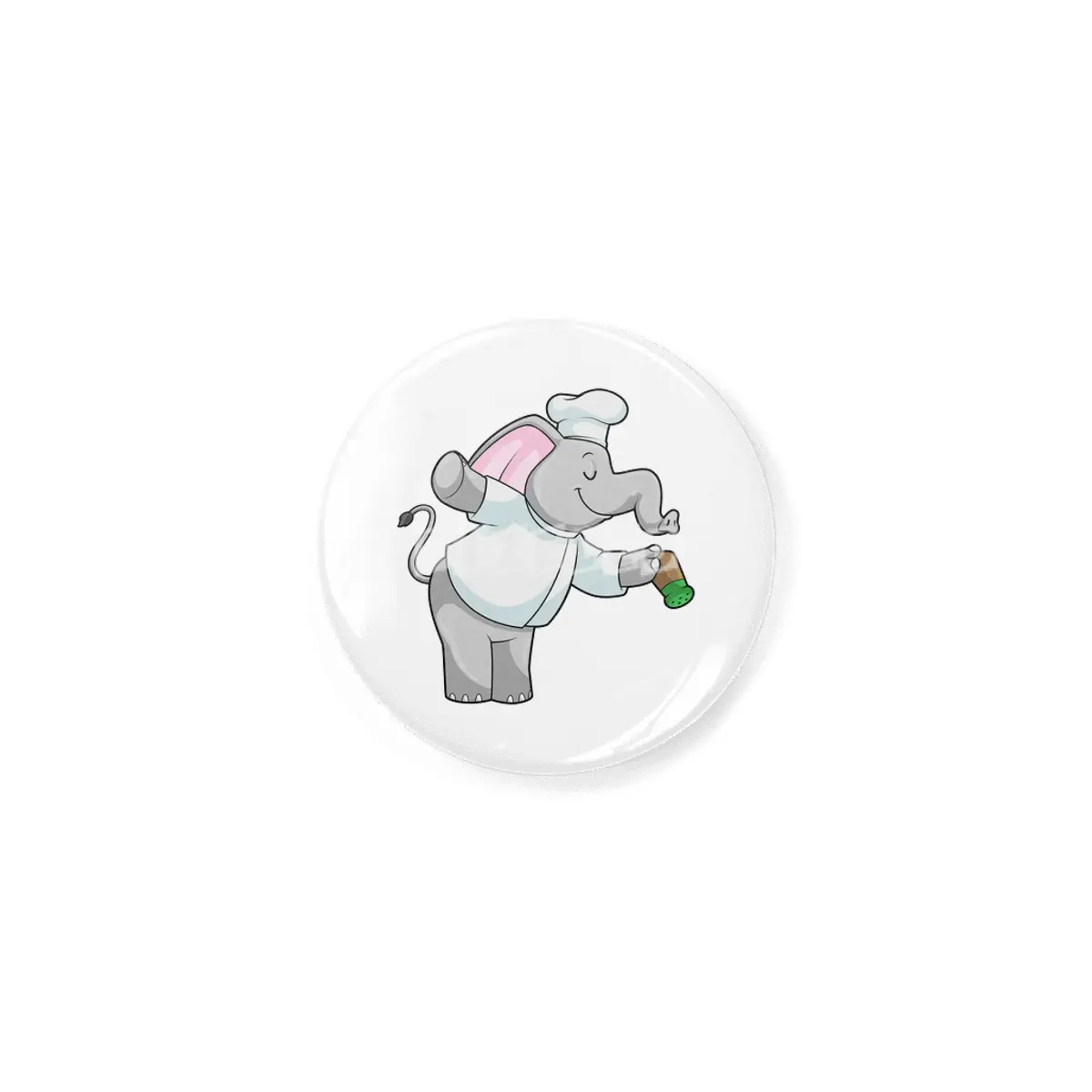 Elephant as Chef with Salt shaker Rozet