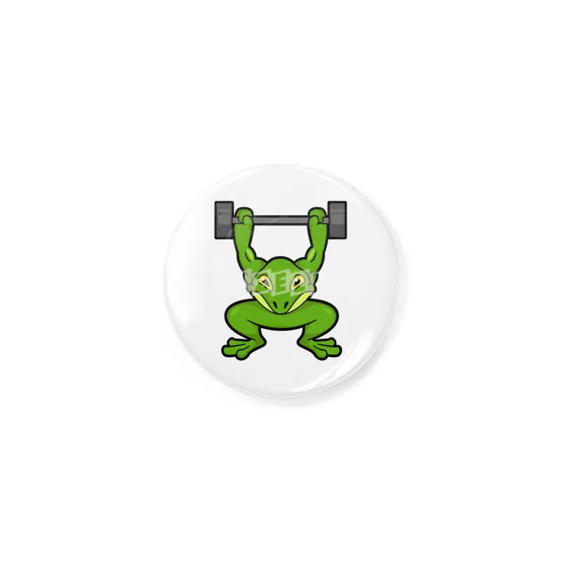 Frog at Bodybuilding with Barbell Rozet