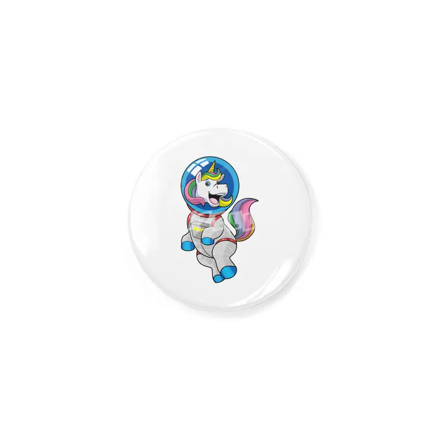 Unicorn as Astronaut in Space Rozet