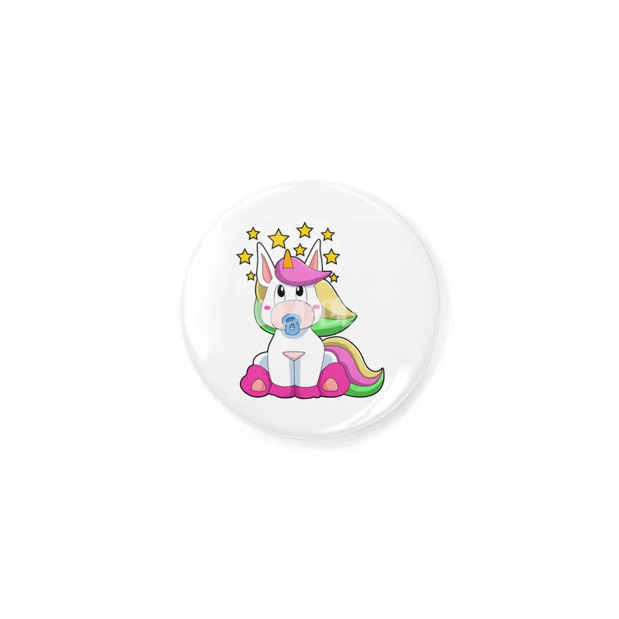 Unicorn as Baby with Pacifier Rozet