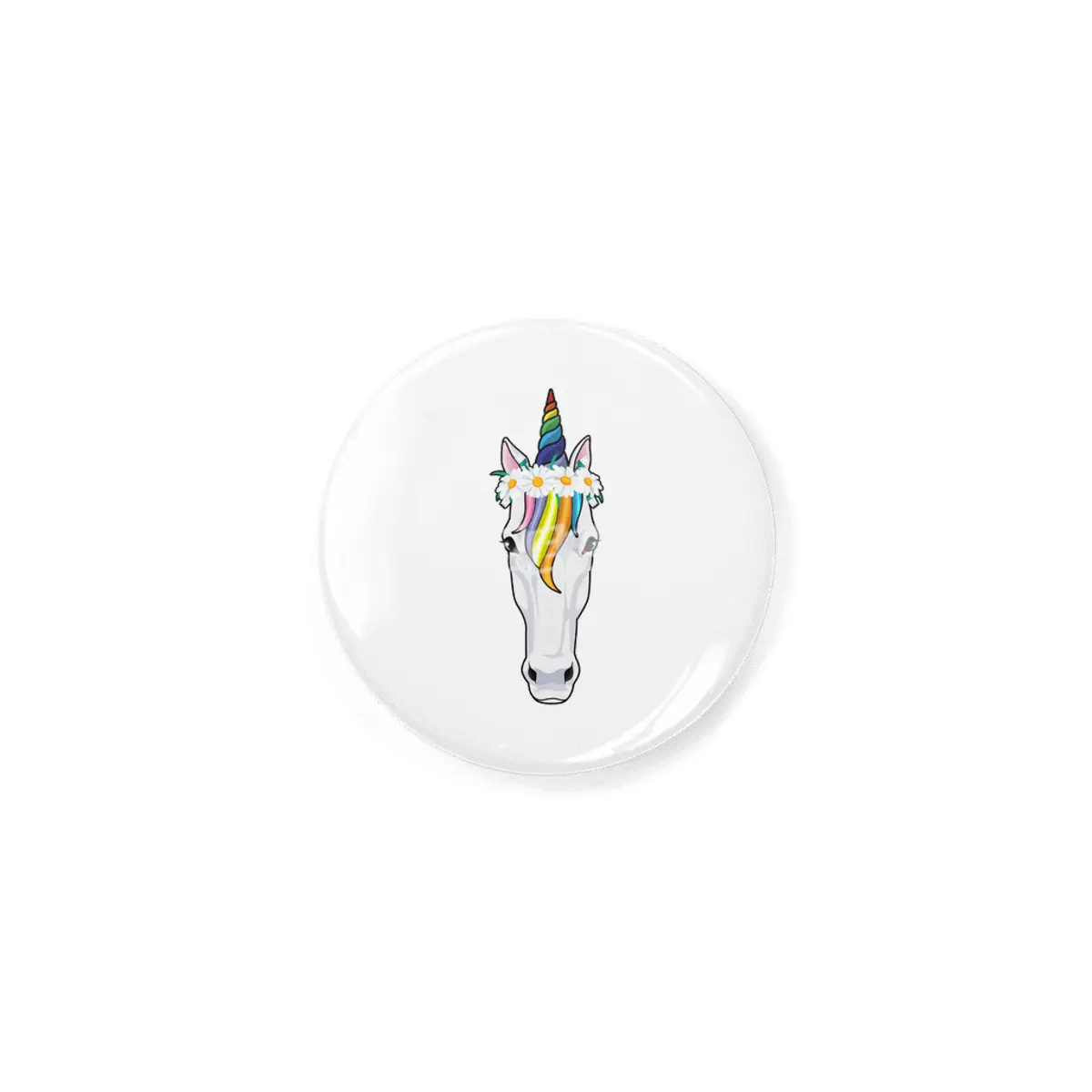 Unicorn with Flowers Rozet