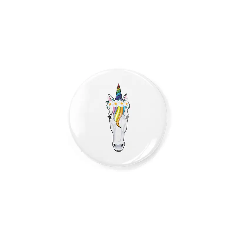Unicorn with Flowers Rozet