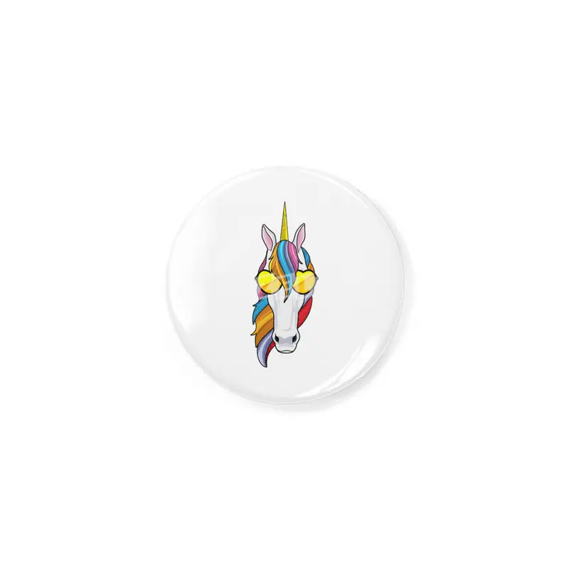 Unicorn with Sunglasses Rozet