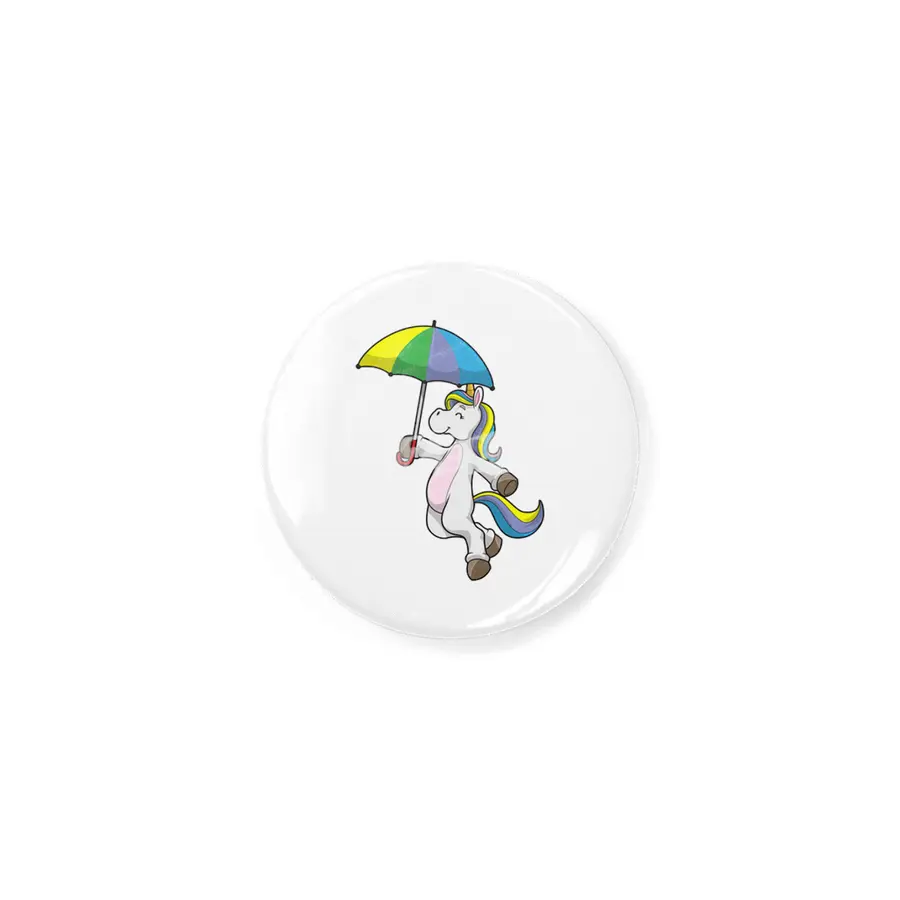 Unicorn with Umbrella Rozet