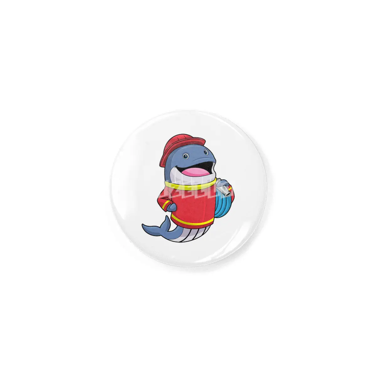 Whale as Firefighter with Hose Rozet