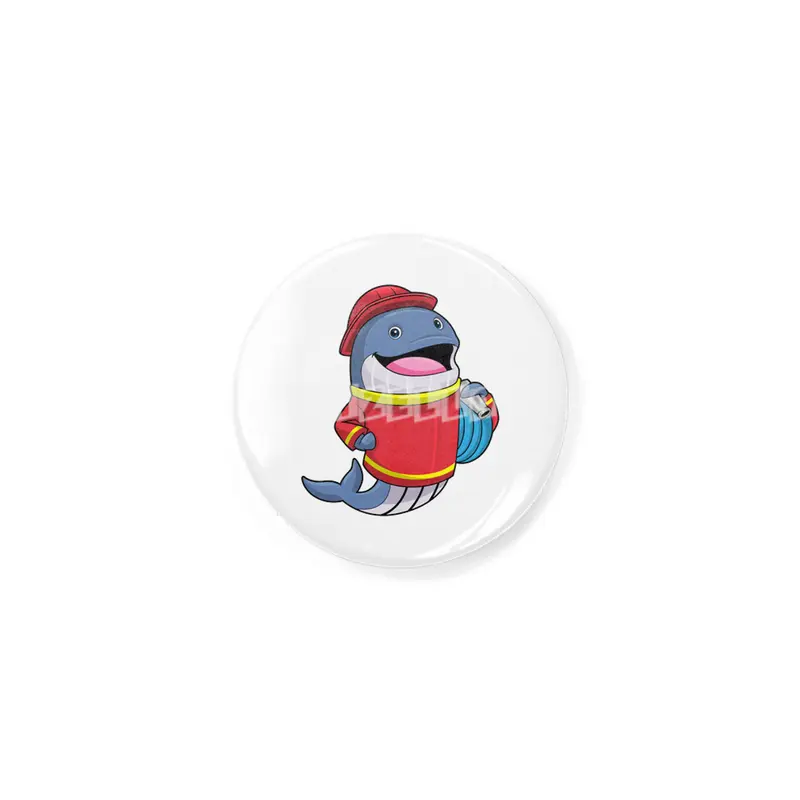 Whale as Firefighter with Hose Rozet