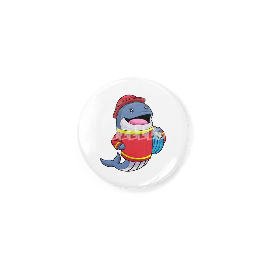 Whale as Firefighter with Hose Rozet