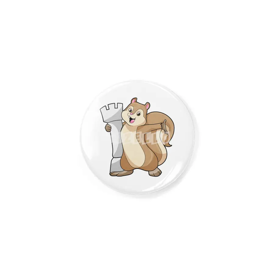 Squirrel at Chess with Chess piece King Rozet