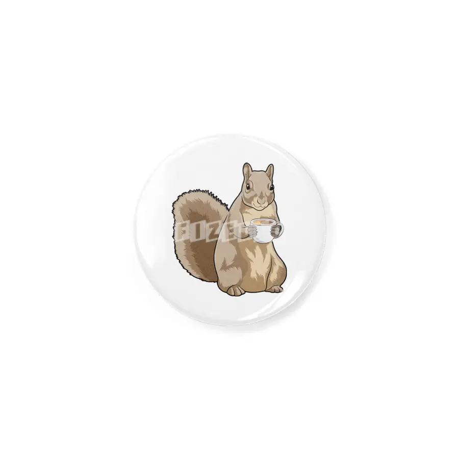Squirrel with Cup of Coffee Rozet