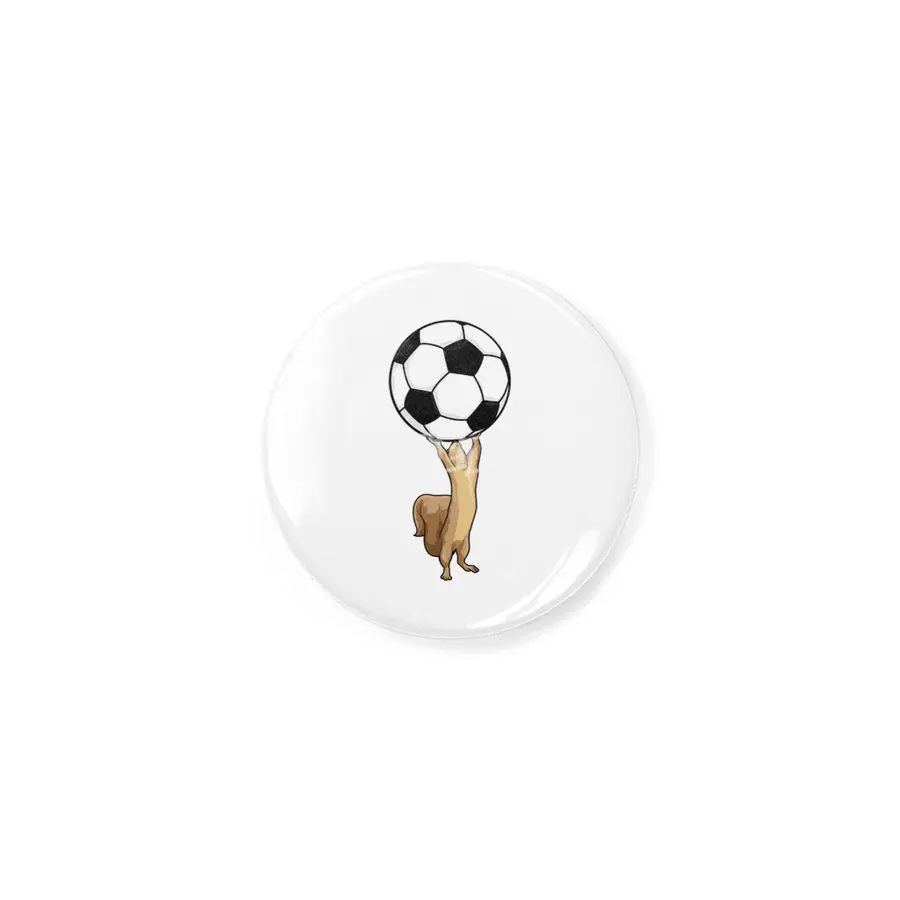 Squirrel with Soccer ball Rozet