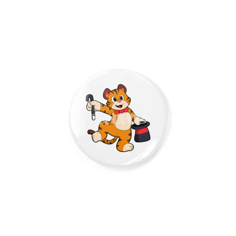 Tiger as Gentleman with Hat Rozet