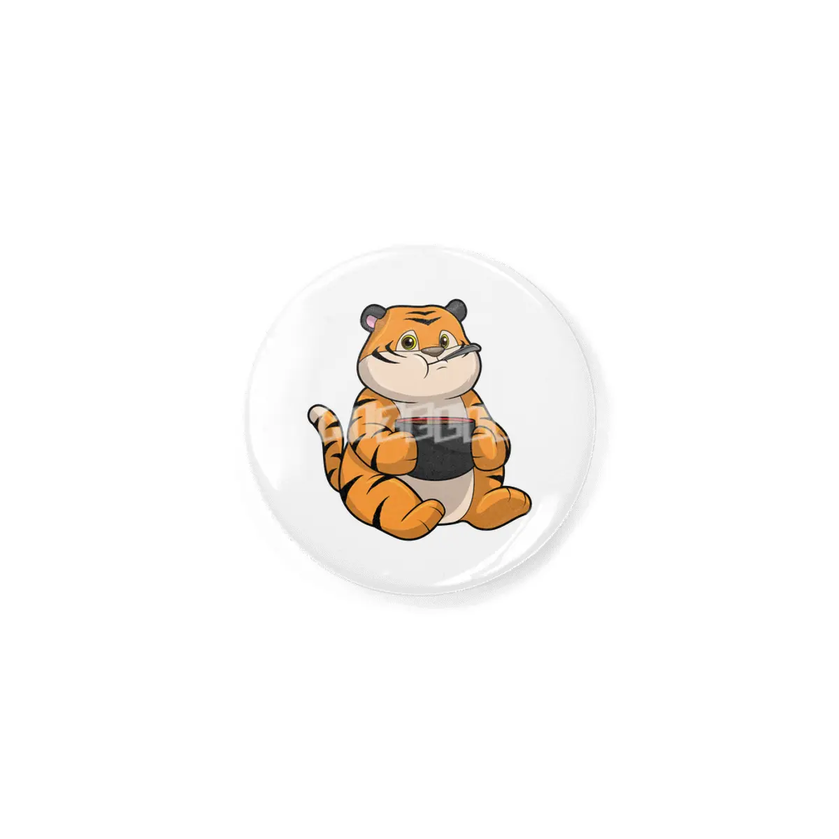 Tiger at Eating with Bowl Rozet