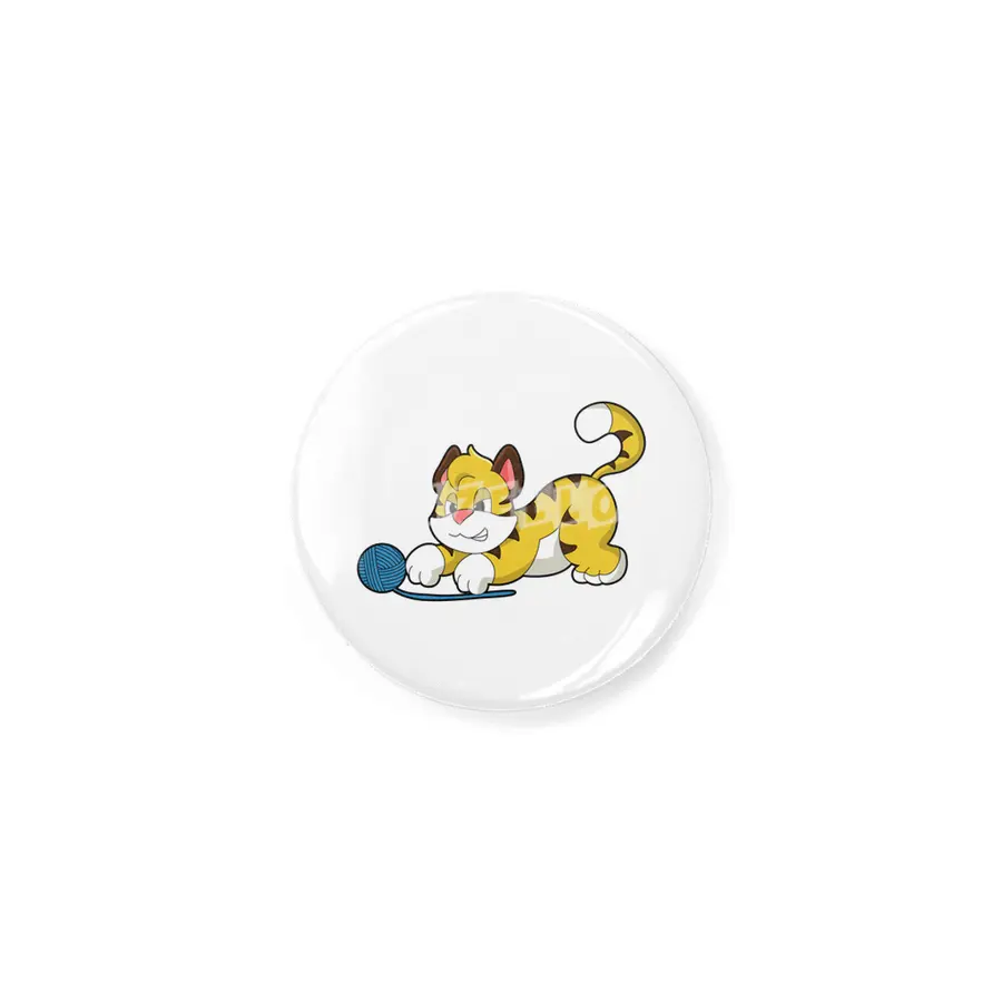 Tiger with Woll yarn ball Rozet