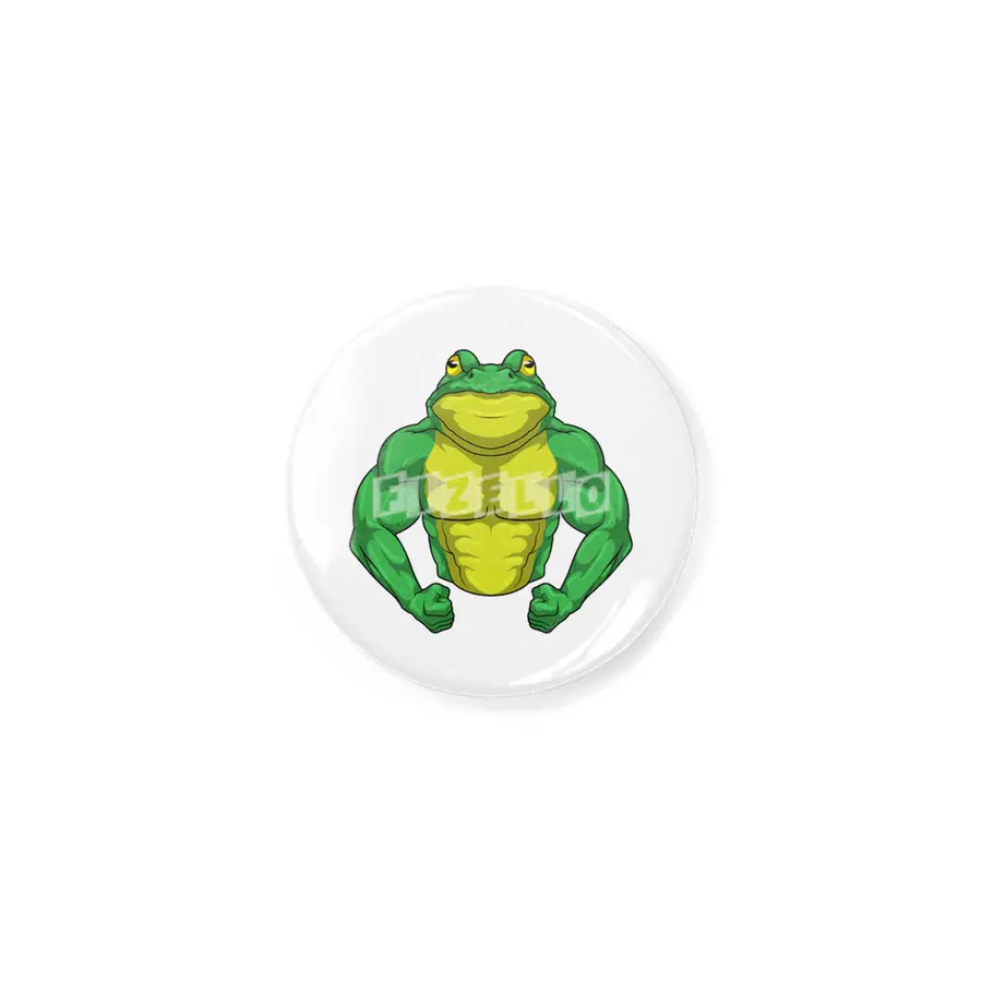 Toad as Bodybuilder with big Muscles Rozet