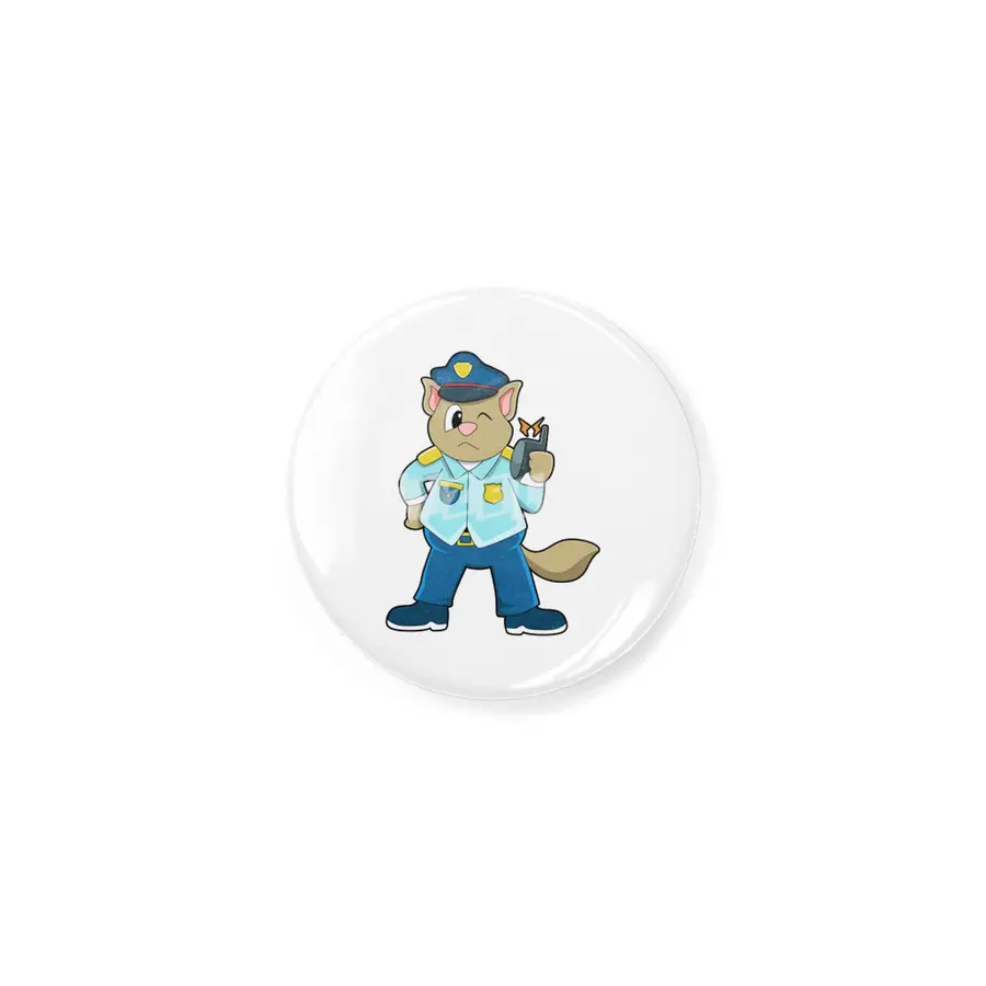 Tomcat as Police officer with Uniform & Microphone Rozet