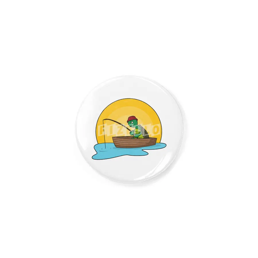 Turtle as Angler in Boat Rozet