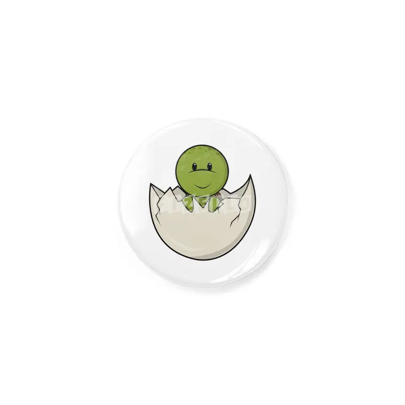 Turtle as Baby with Eggshell Rozet