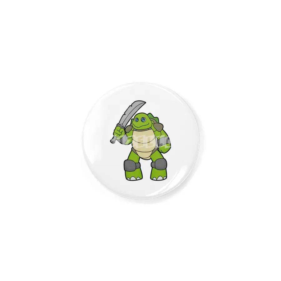Turtle as Warrior with Sword Rozet